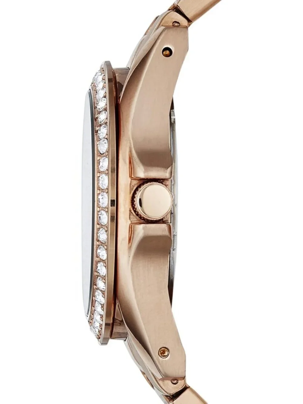 Fossil Women's Rose Gold Analog Quartz Riley Stainless Steel Multifunction Watch